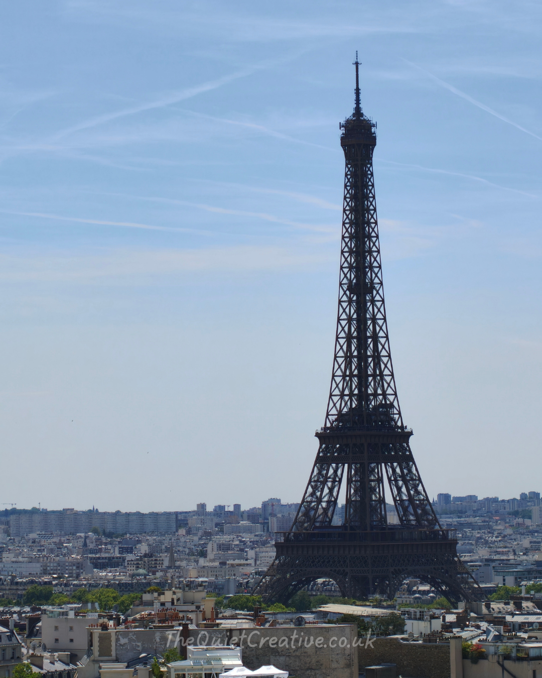 Silhouette of the Eiffel Tower