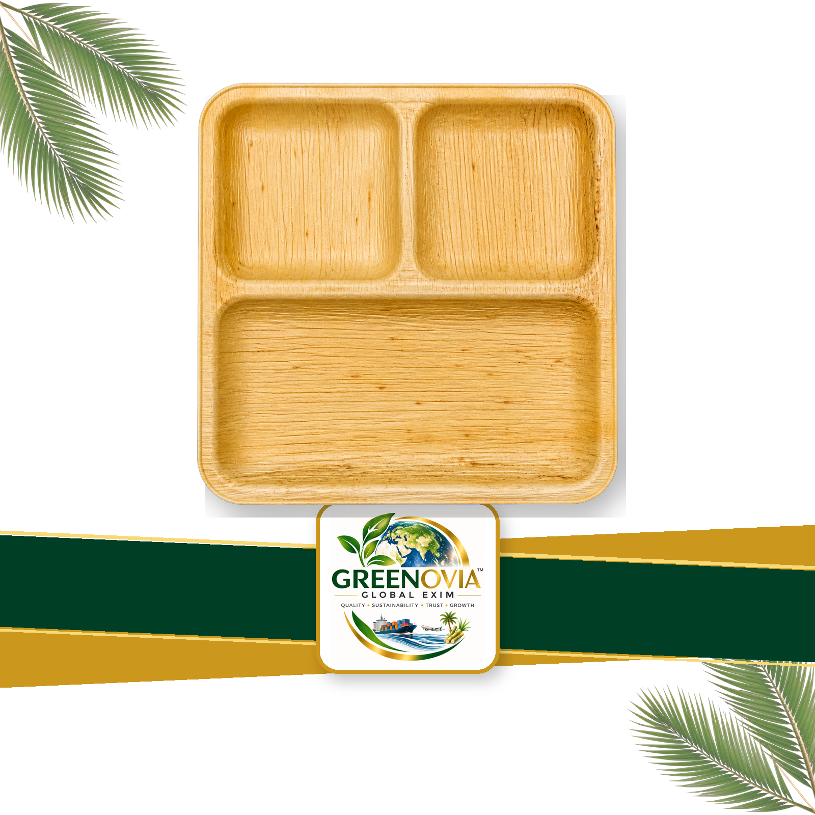 ARECA 3CP SQUARE PLATE