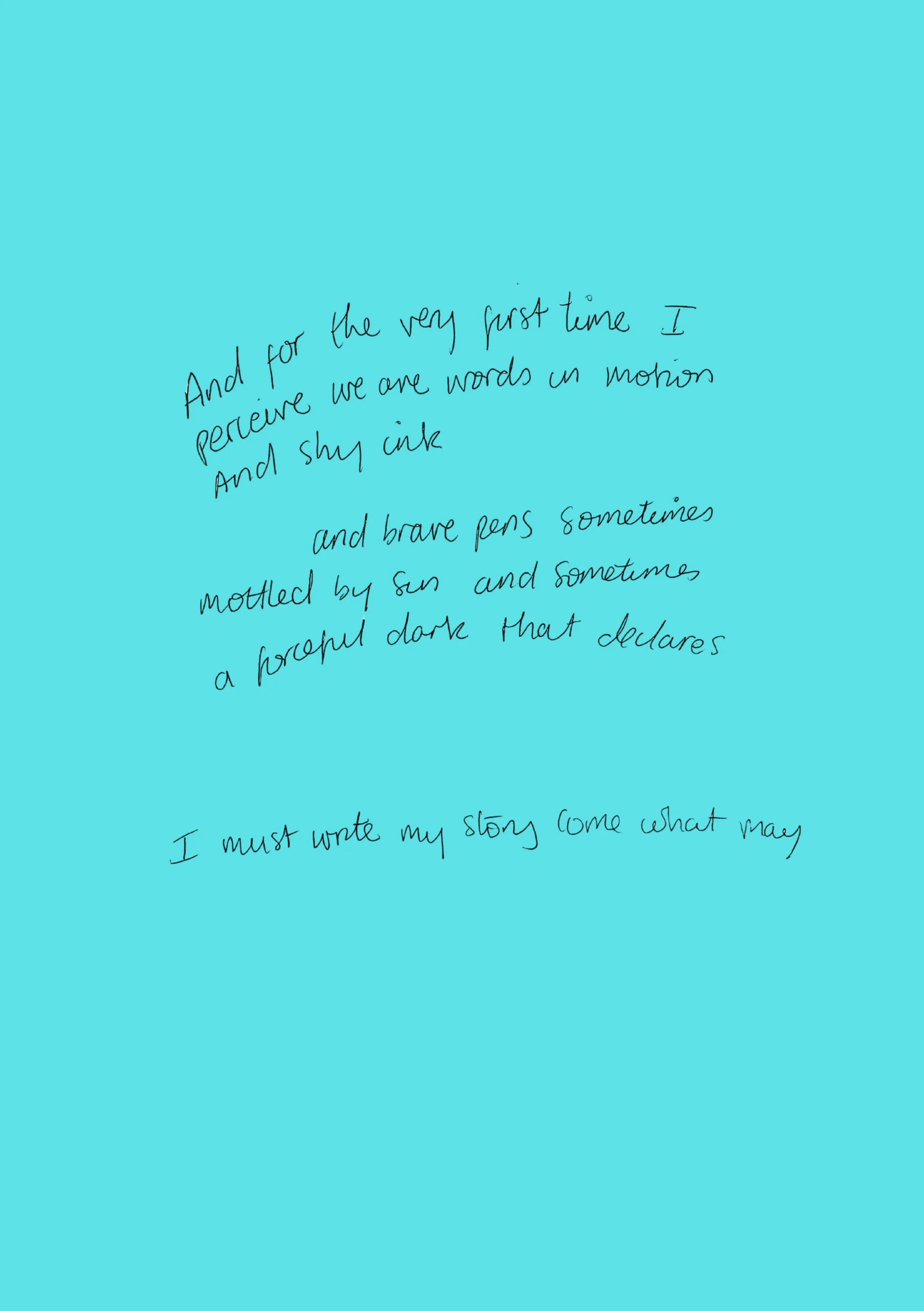 Shy Ink Handwritten A5 PRINT