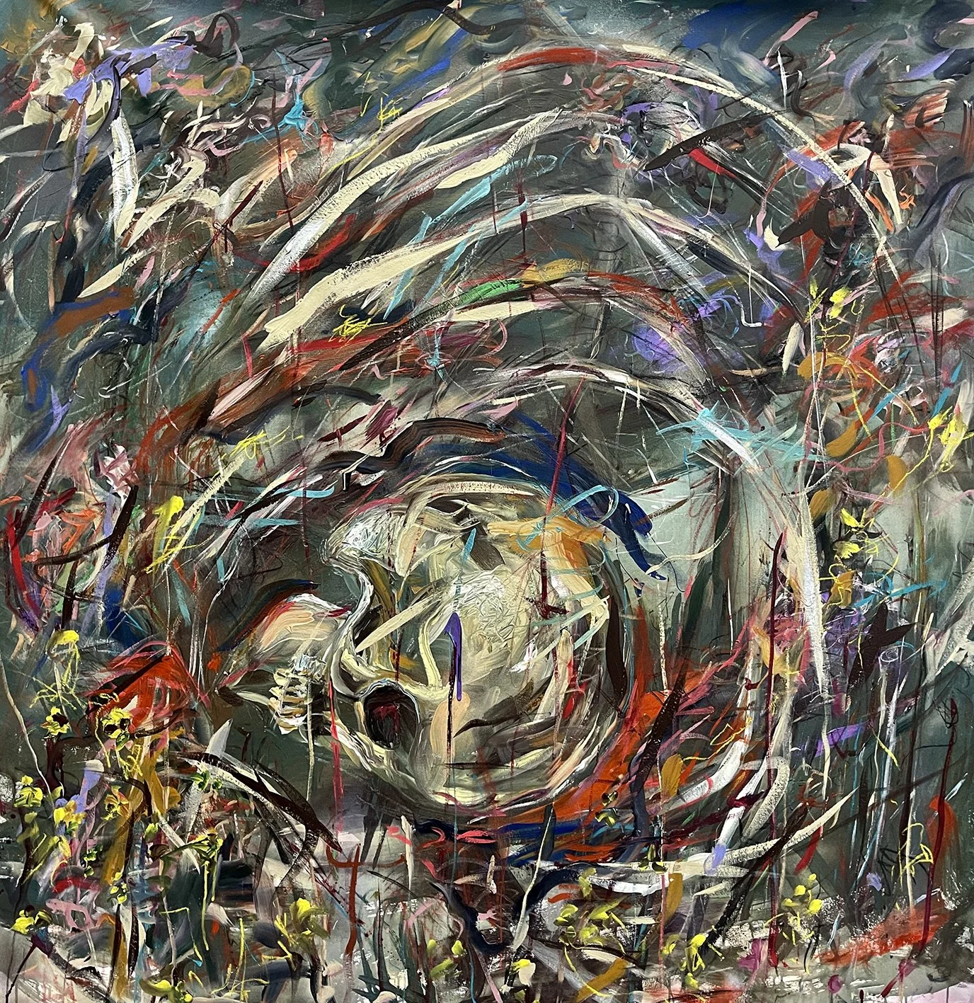 Flores. 2023. Técnica mixta. 153x146 cm.jpg