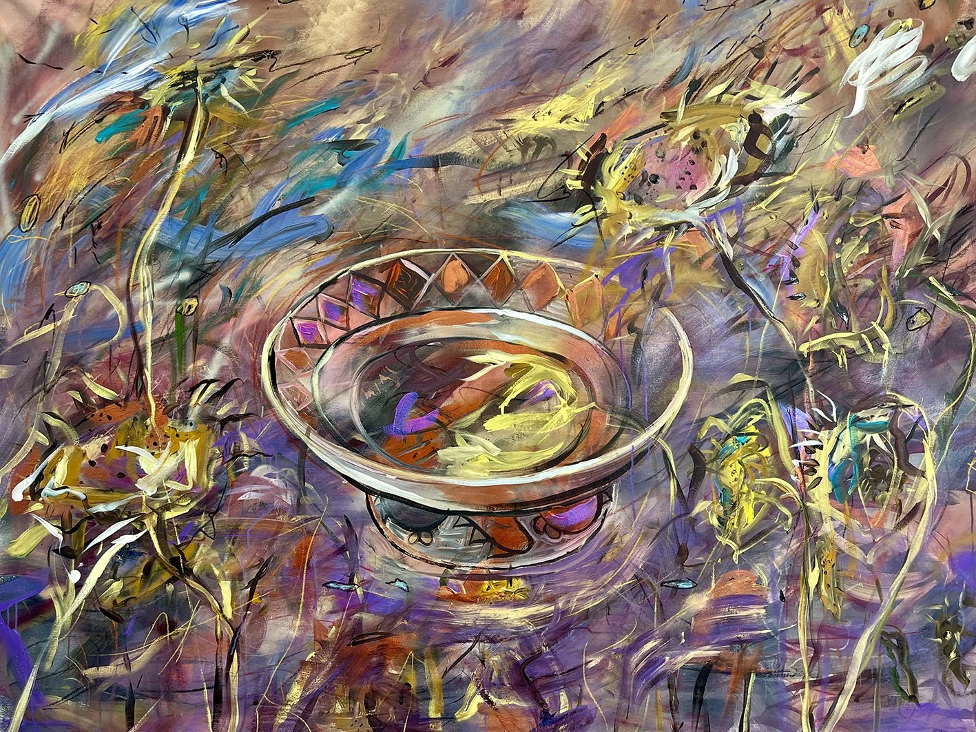 Girasoles. 2023. Técnica mixta. 156 x 205 cm.jpg