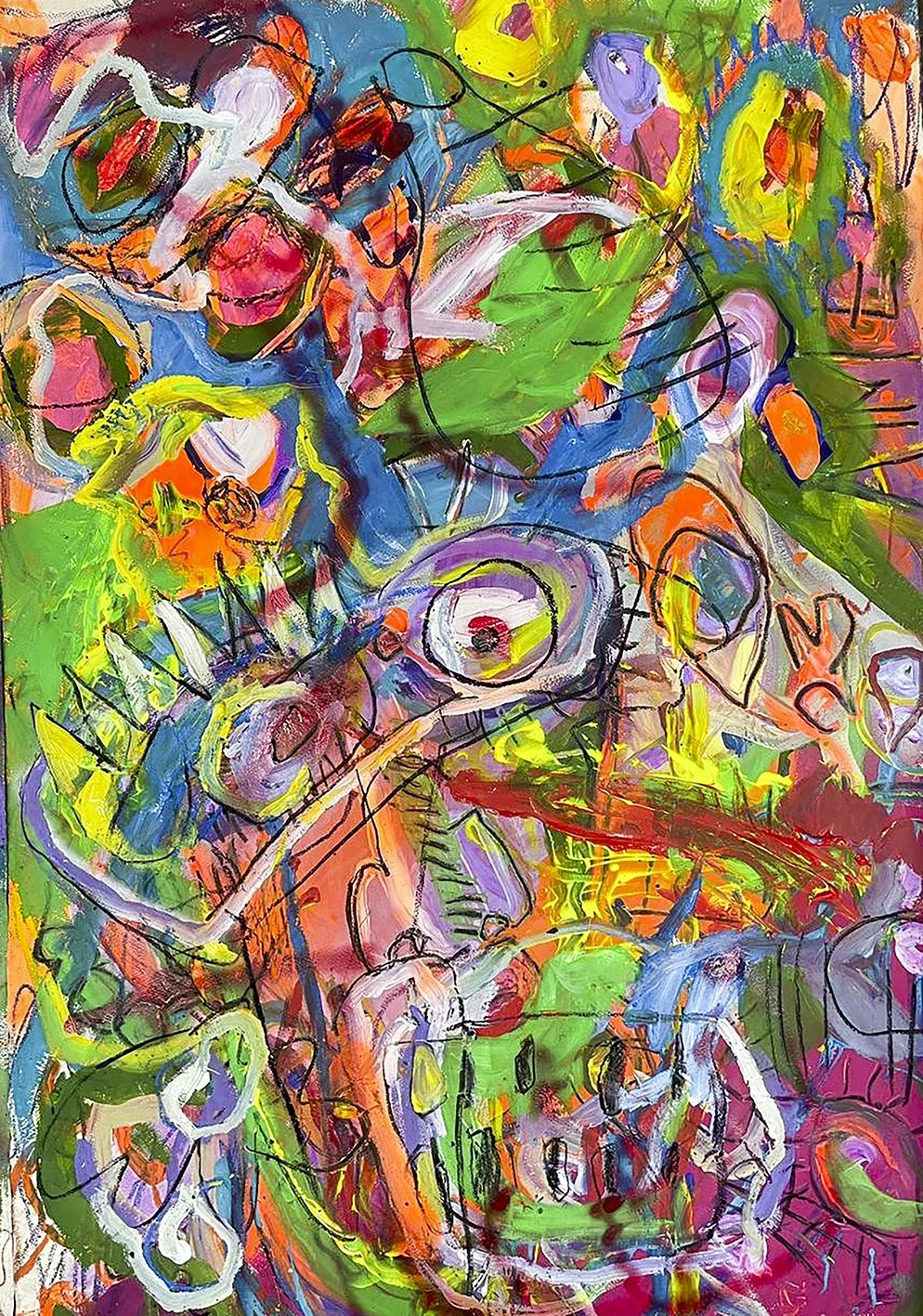 Borracho. 2023. Técnica mixta sobre papel. 110x77 cm.jpg