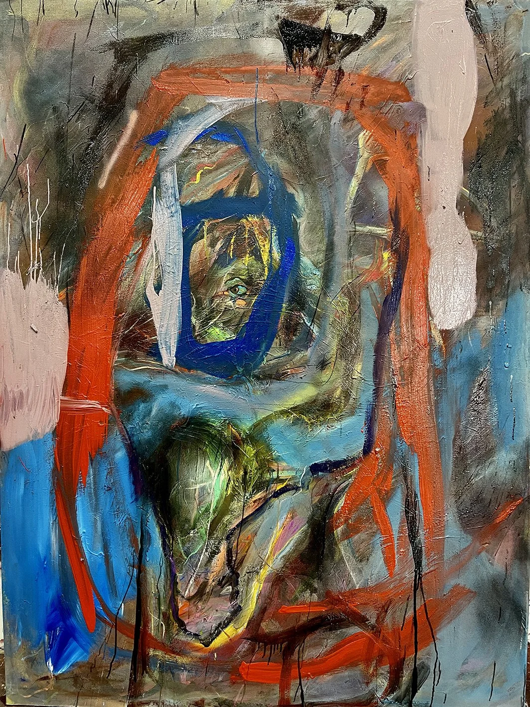 Chismosa. 2025. Técnica mixta. 198x148 cm.JPEG