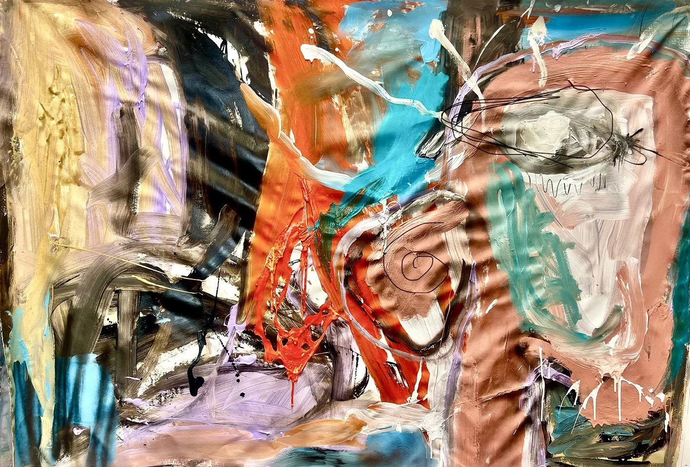 Human Song. 2025. Técnica mixta. 150x200 cm.jpg