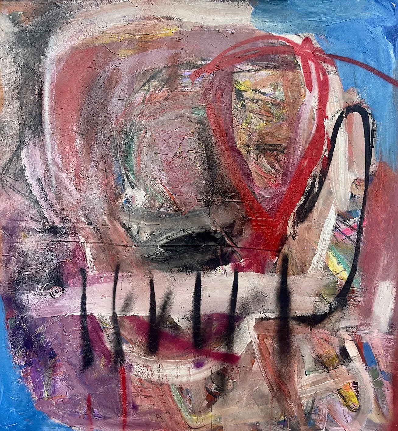 Silente. 2025. Técnica mixta. 138x133 cm.JPEG