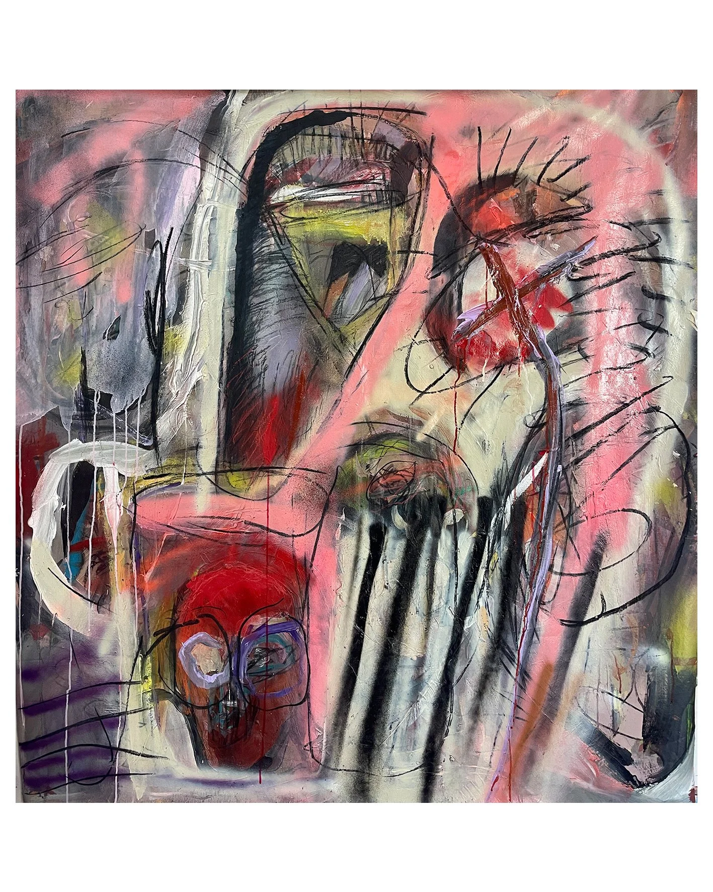 El parias. 2025. Técnica mixta. 149x148 cm (fondo).JPEG