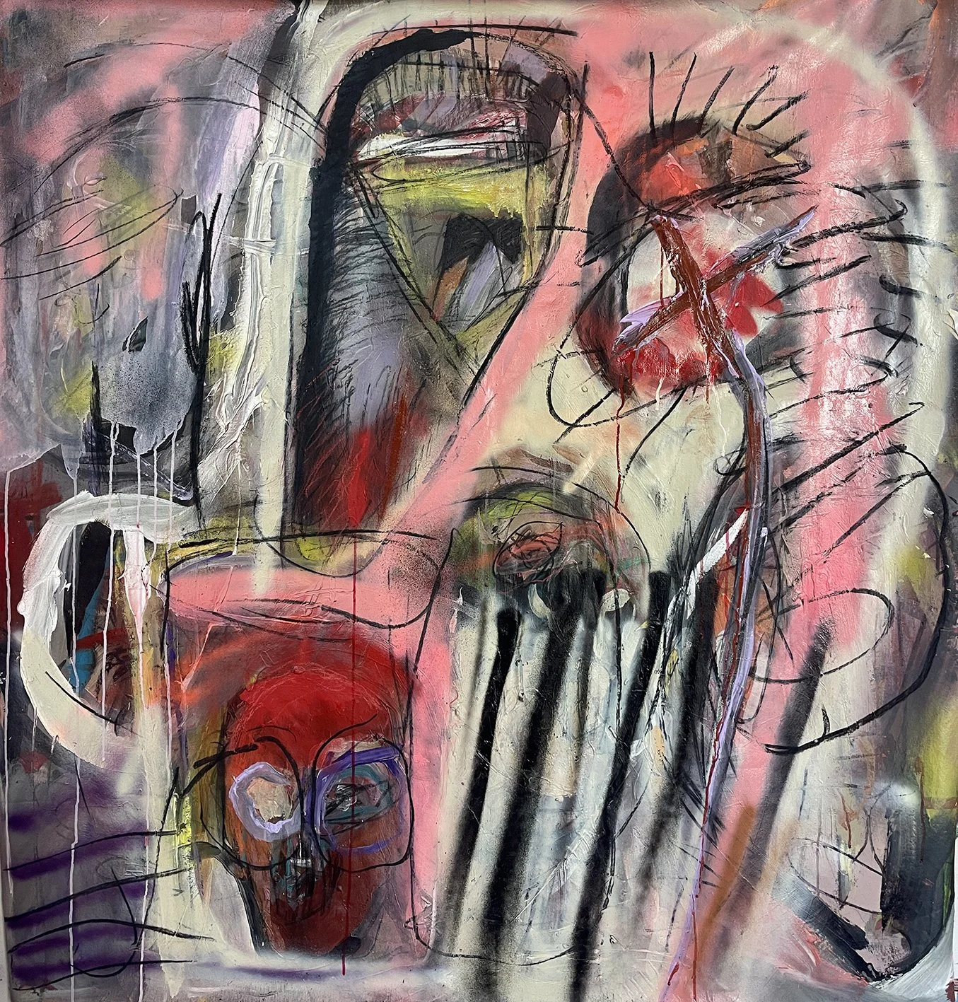 El parias. 2025. Técnica mixta. 149x148 cm.JPEG