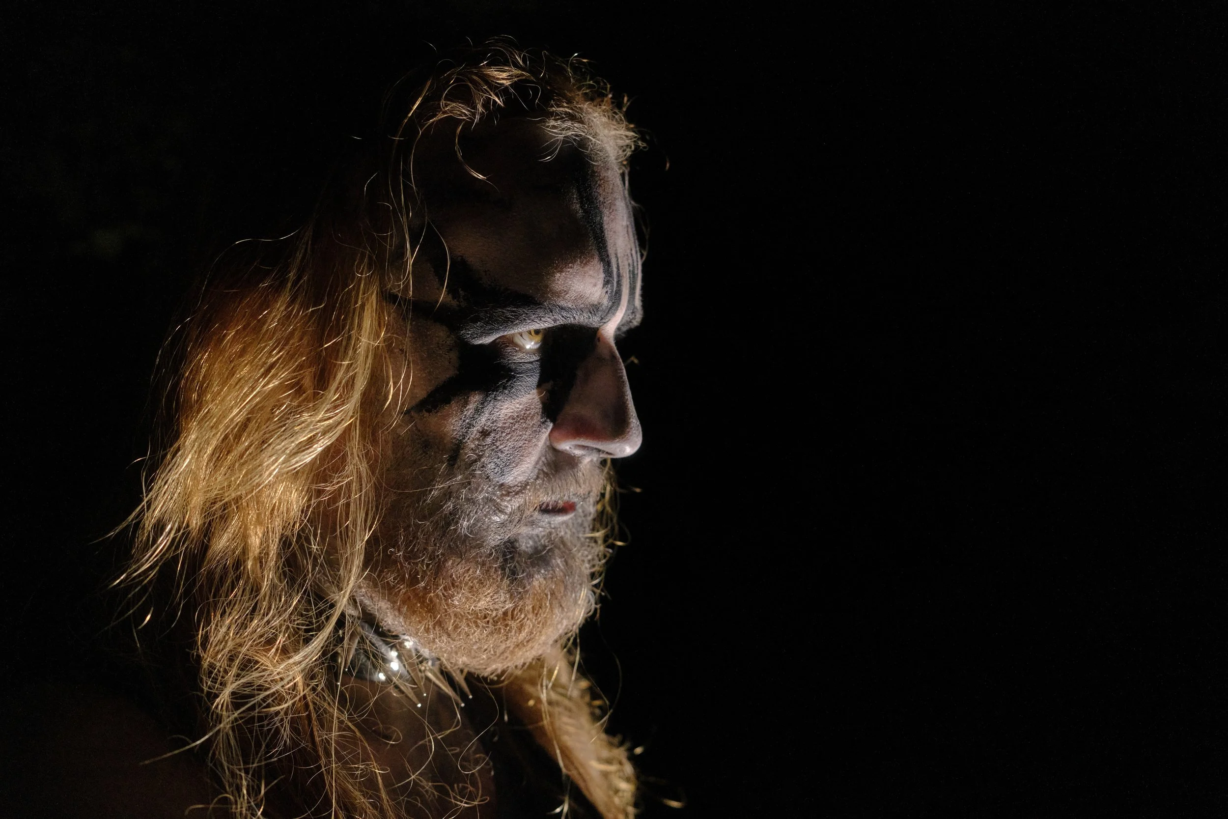 (c) Laurence Cummins Photography - English specialist medium format wedding & portrait photography based in Somerset UK, covering all of England - Dramatic and menacing black metal music artist, a sample of band photography