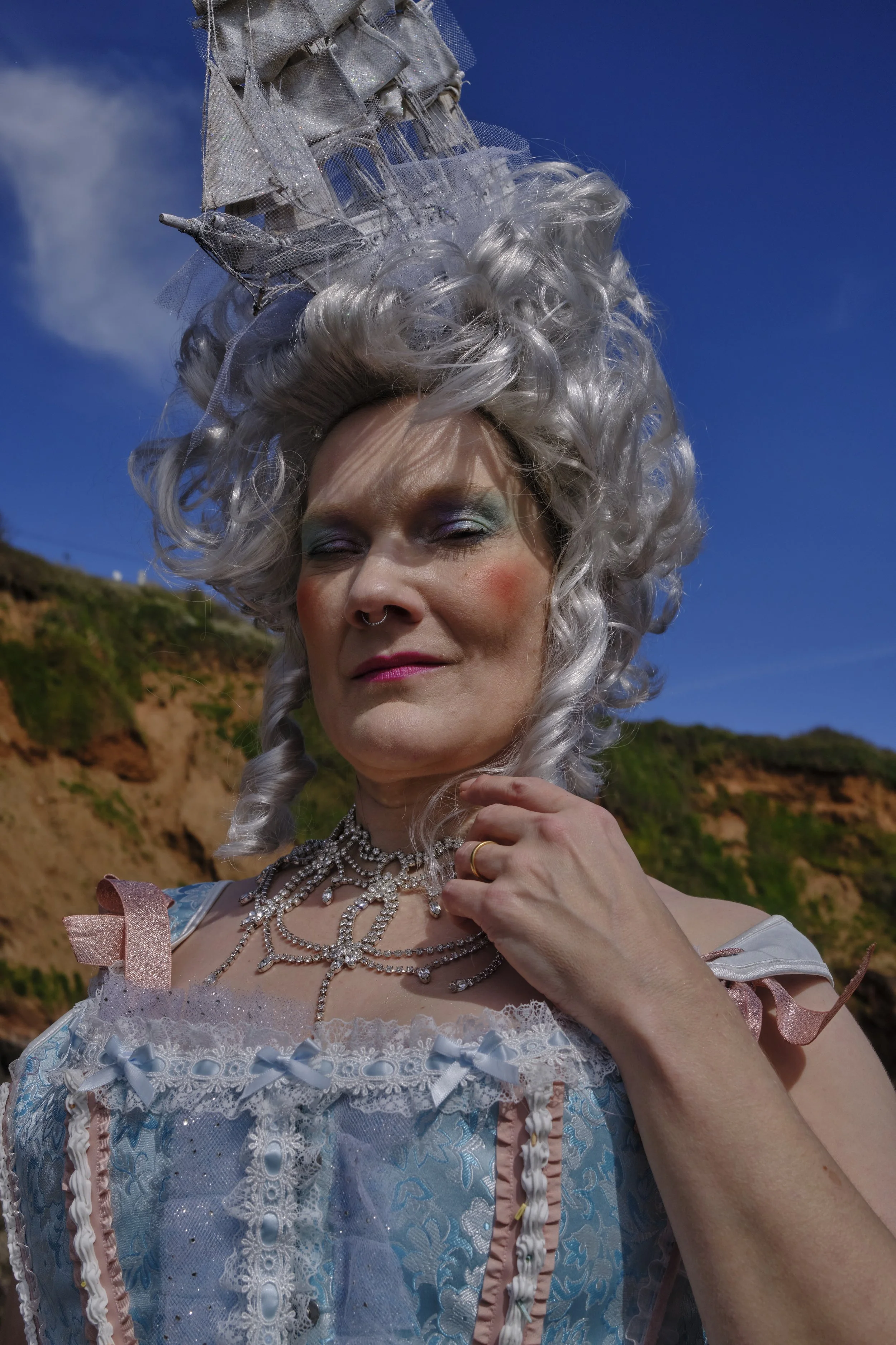 (c) Laurence Cummins Photography - English specialist medium format wedding & portrait photography based in Somerset UK, covering all of England - Burlesque historical photo showing the fantastical images taken