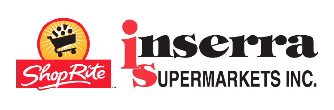 Logo of Inserra Supermarkets Inc. with ShopRite branding and a shopping cart icon.
