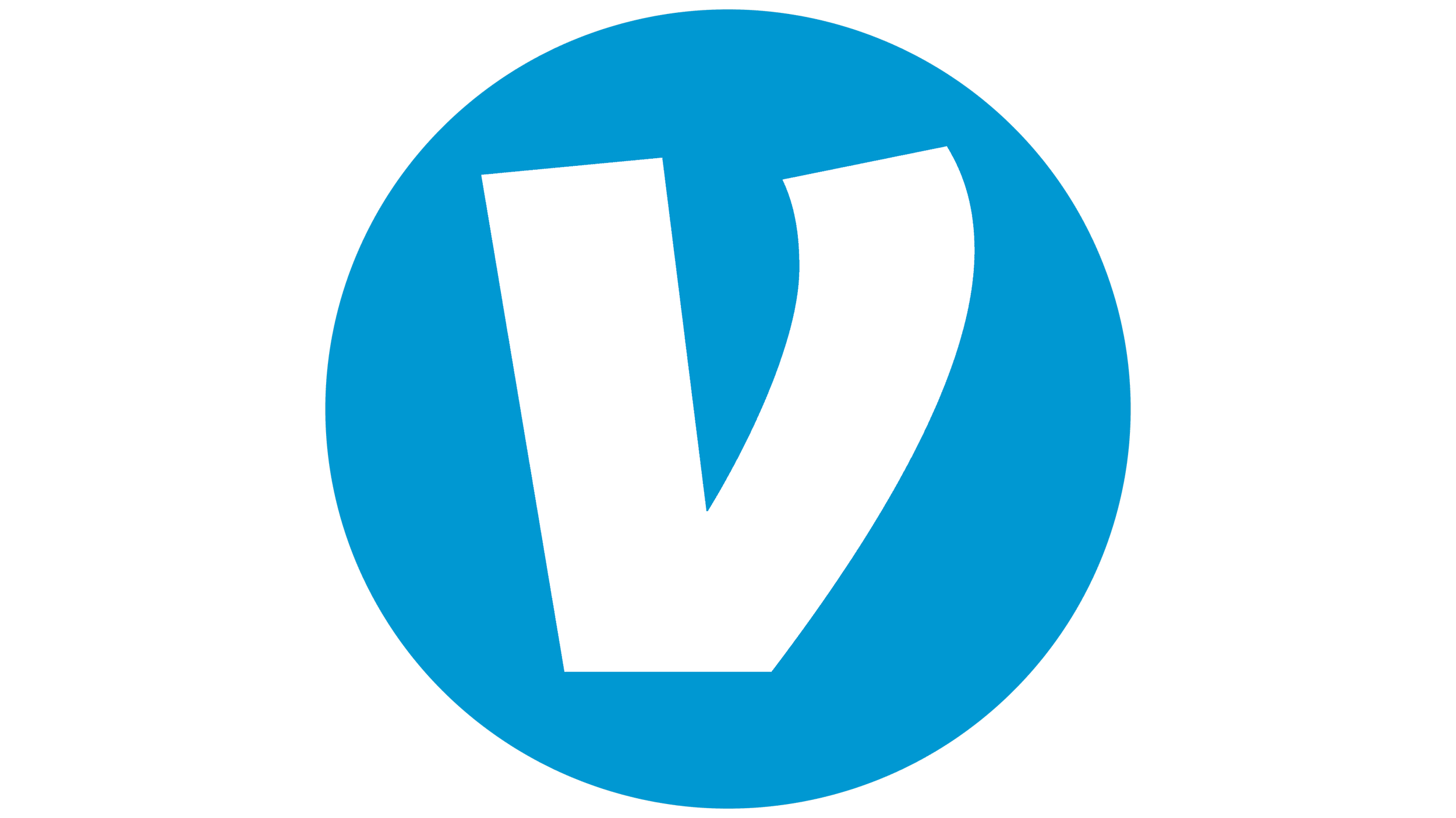 Superman logo with a white shield and a blue background