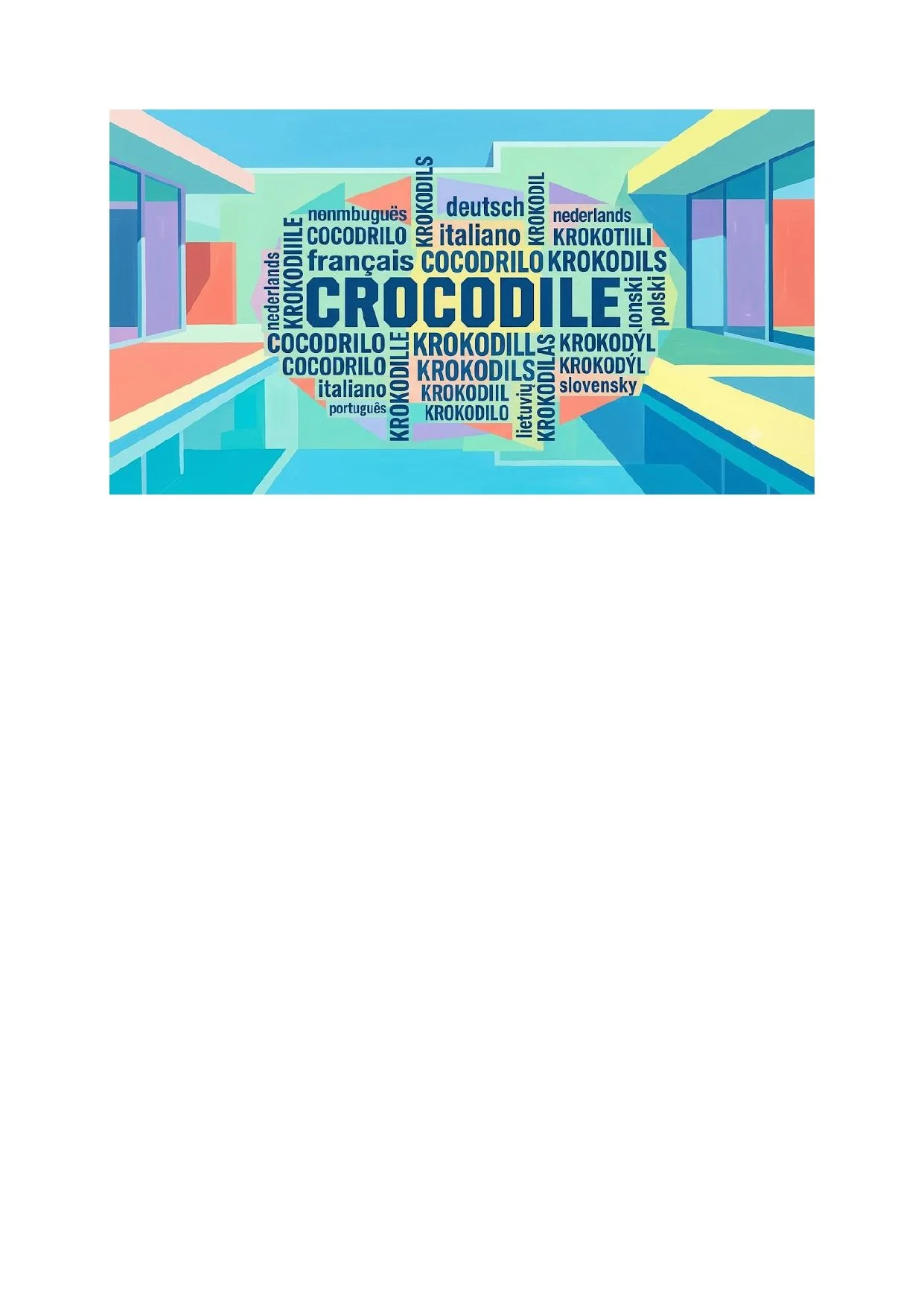 ECHAUFFEMENT — “Oh ! Un crocodile !”