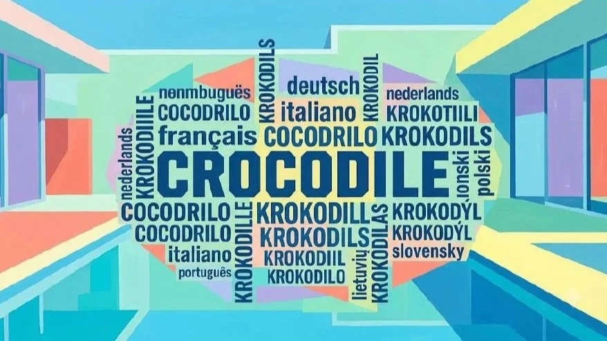 “Oh ! Un crocodile !”