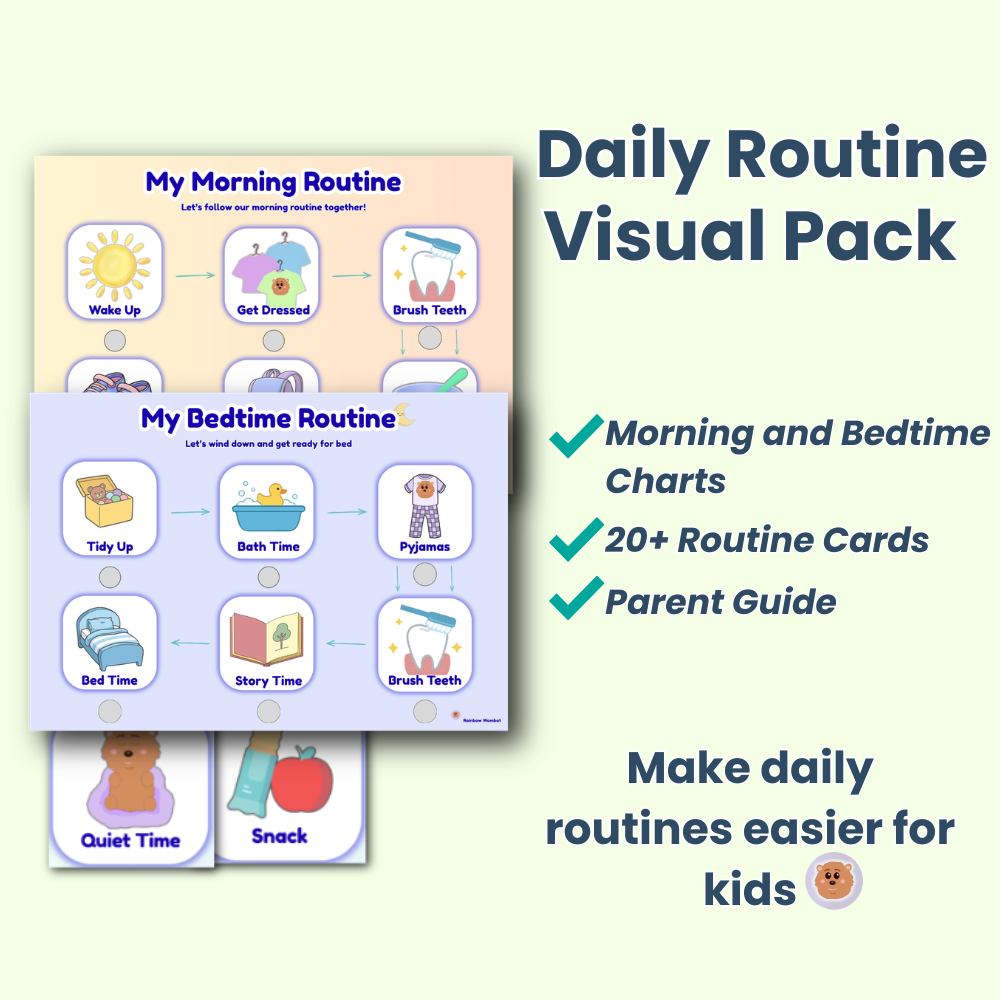 Daily Routine Visual Pack for Kids | Charts and Cards (Printable)