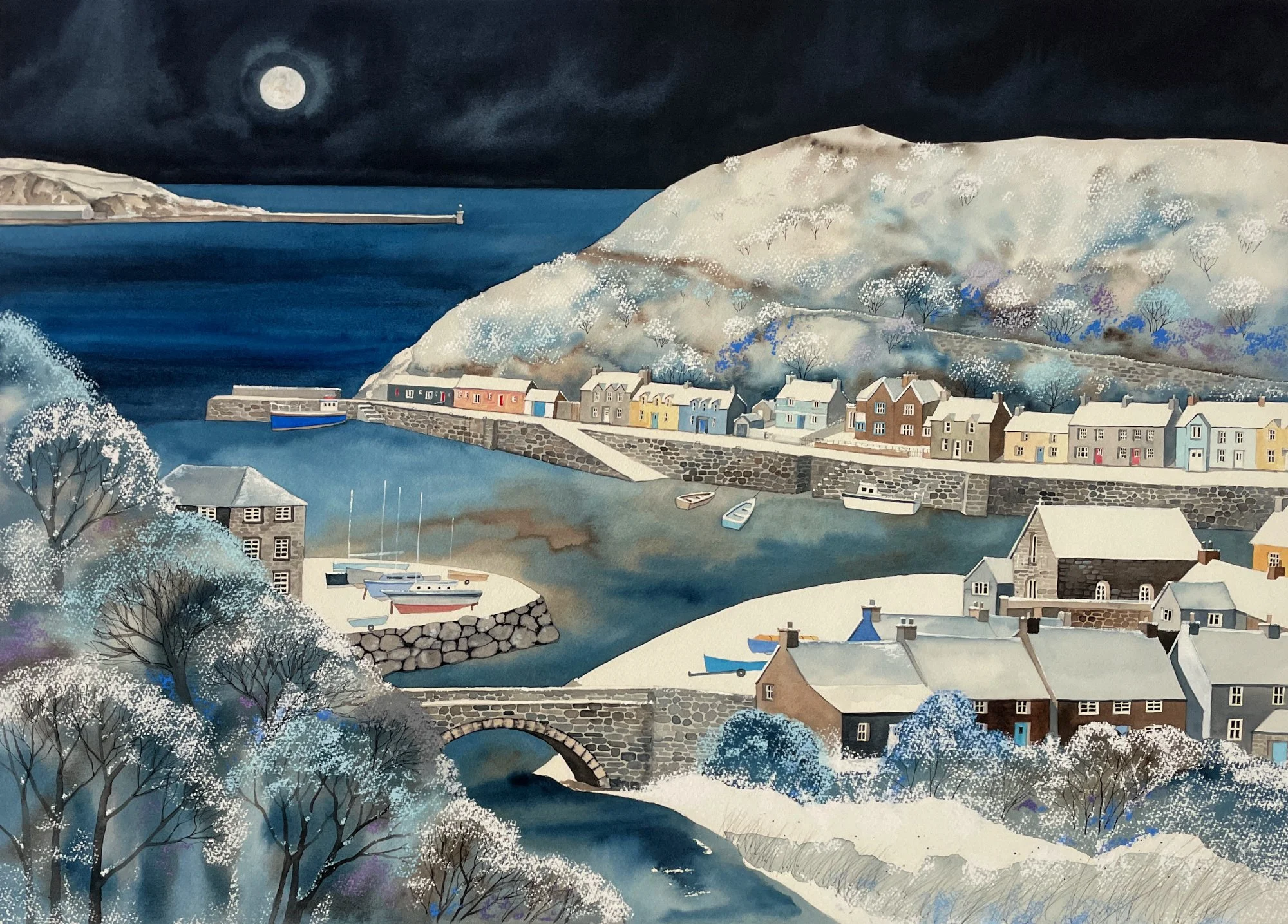 Lower Town Winter print