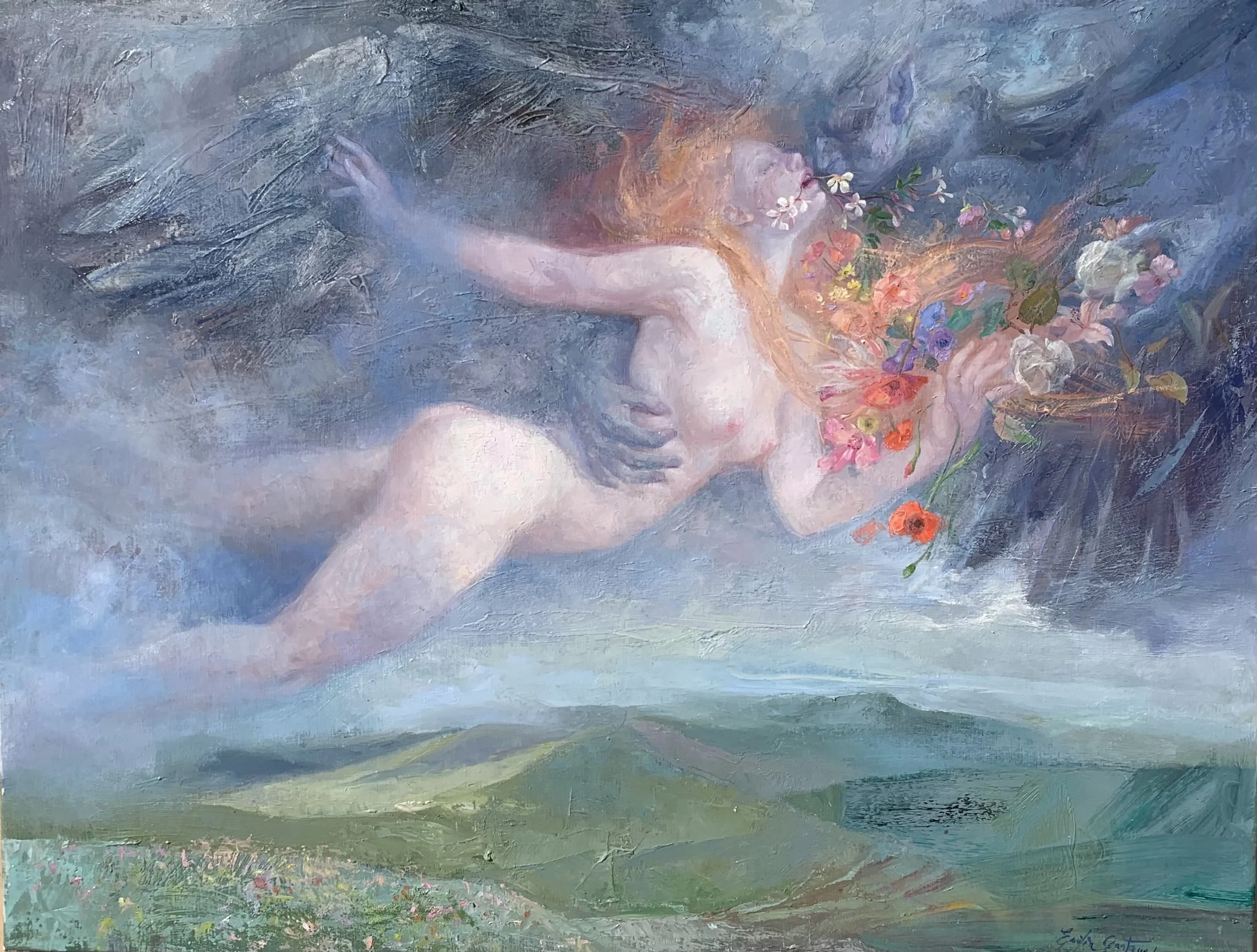 Dios Cefiro raptando a Cloris / 114x146