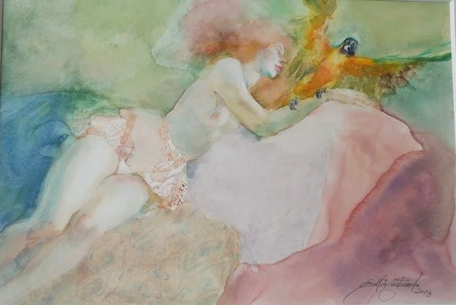 El papagayo / 57x73 