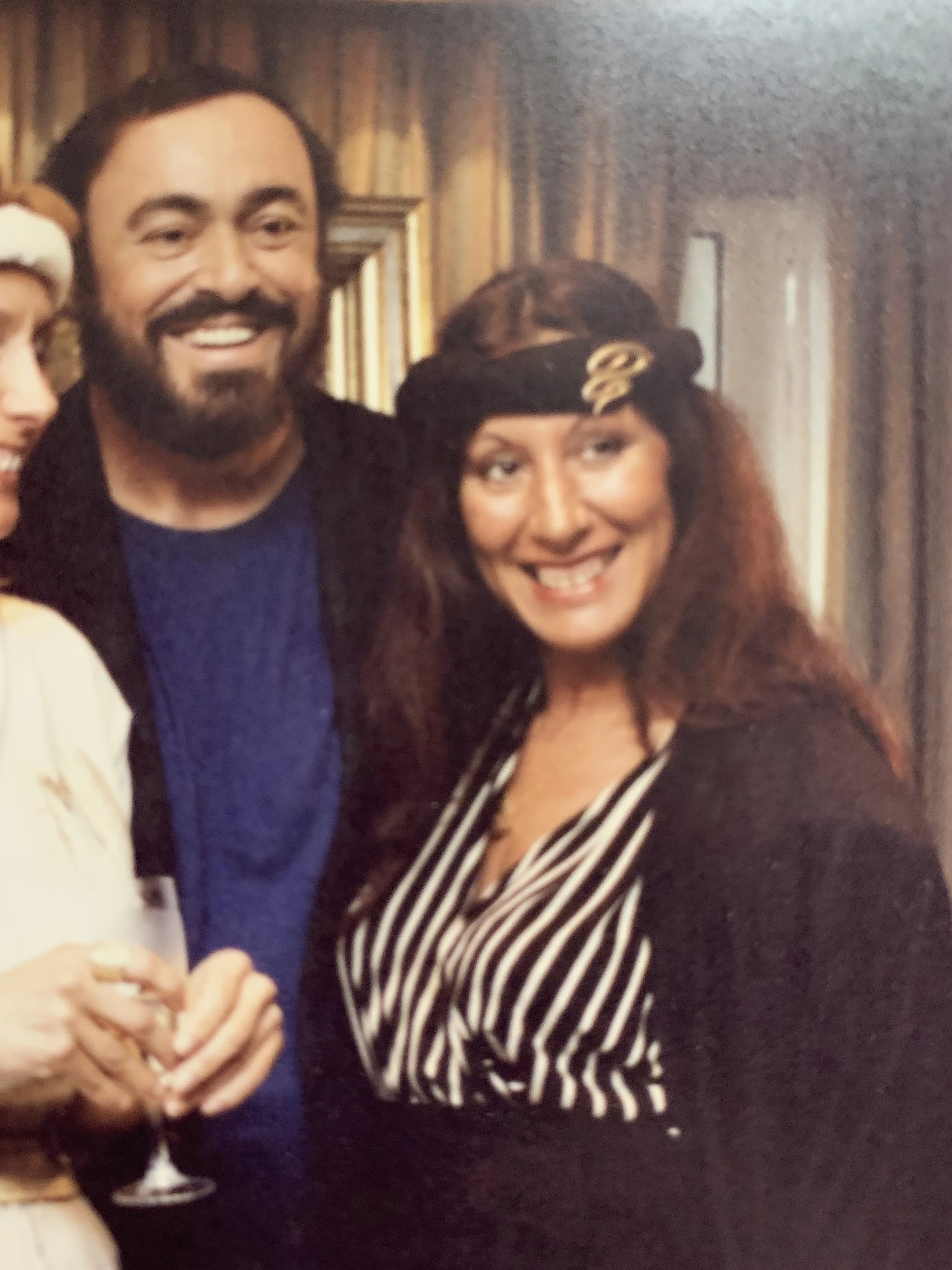 Junto Luciano Pavarotti