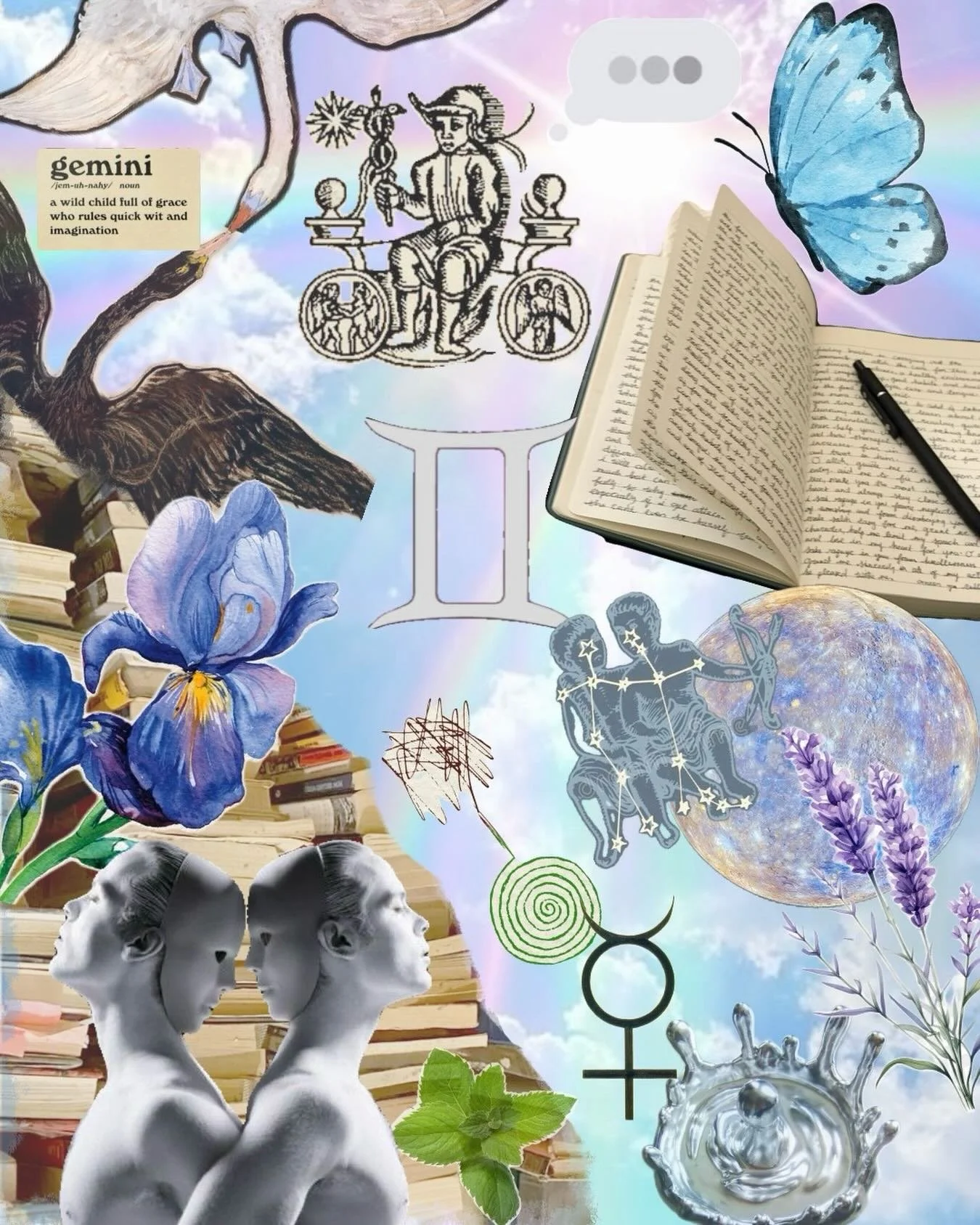 Gemini season is here! Time for long wandering chats, rabbit holes, following your curiosity and speaking your mind 📝💭🗣️💬📚✨
I for one am relieved to be through my 12th house season and ready for a 1st house refresh! 😅♊️

#gemini #astrology #ast