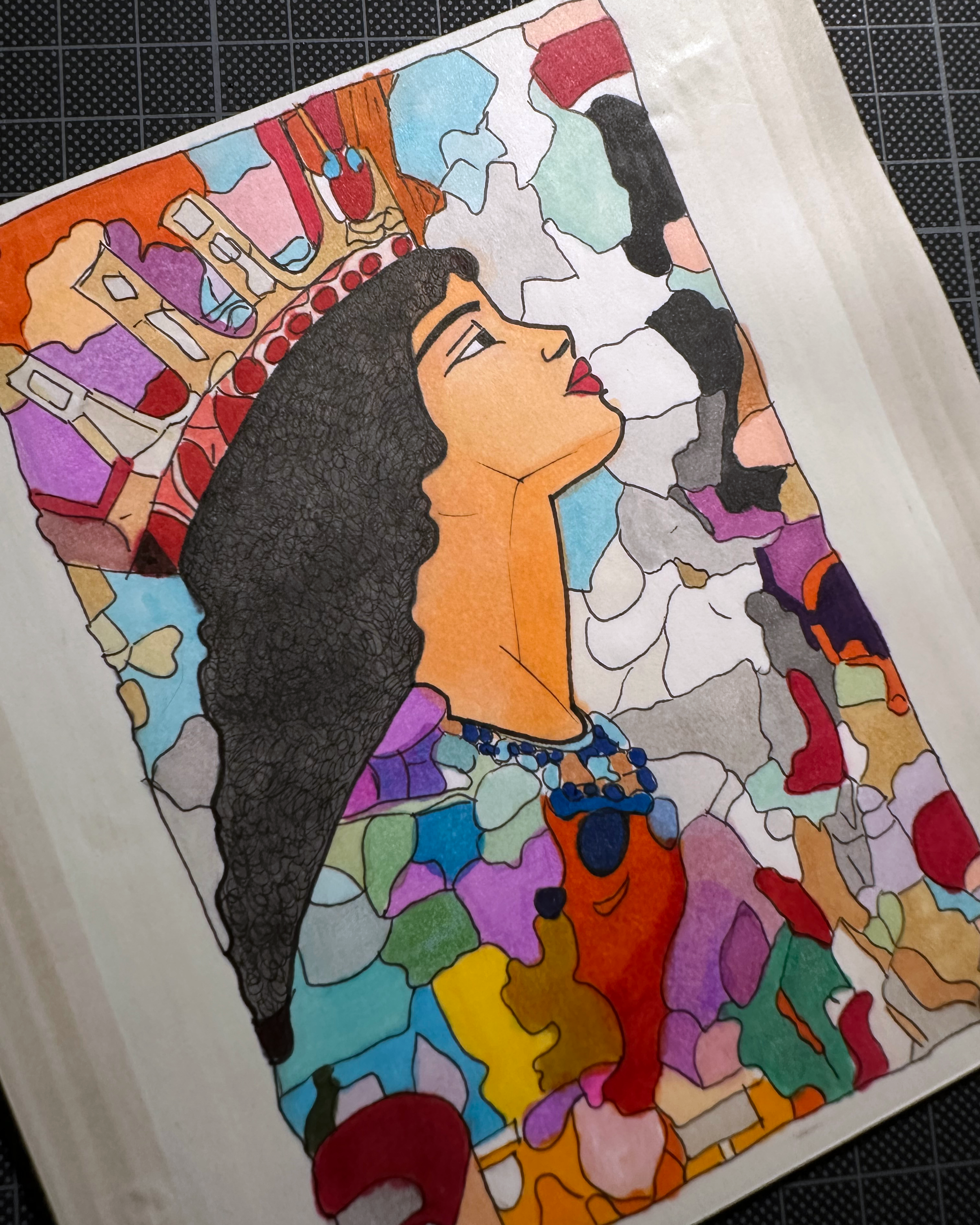 Card Illustration The Queen