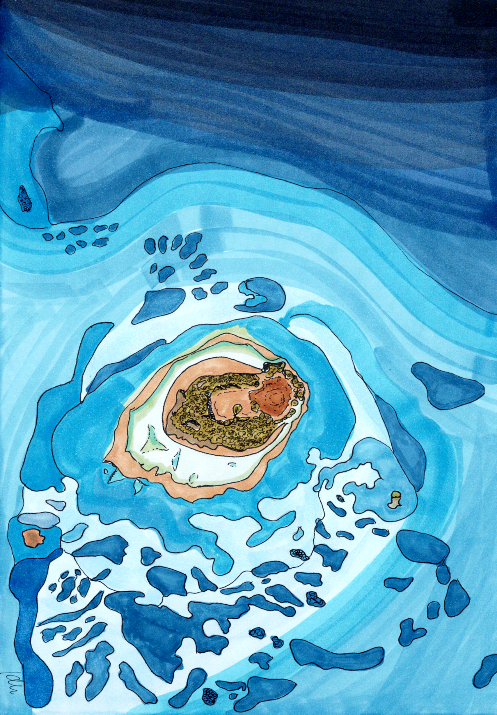 Where the Ocean Begins: A small island, all alone.