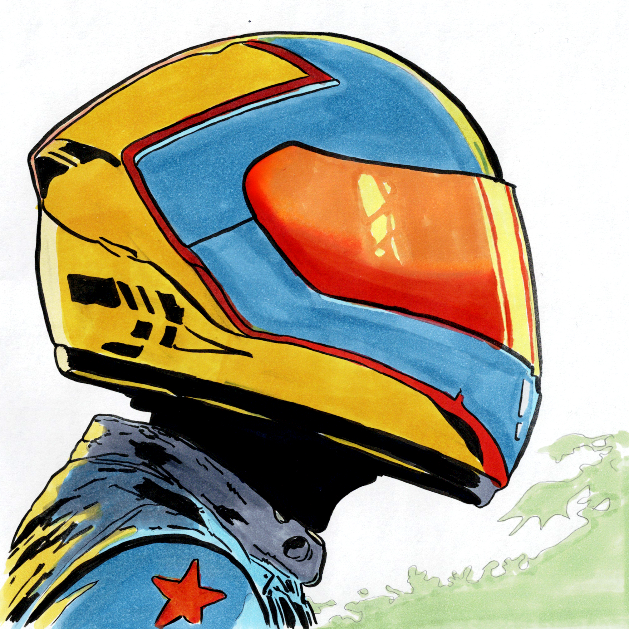Behind every helmet, a different story at full speed.