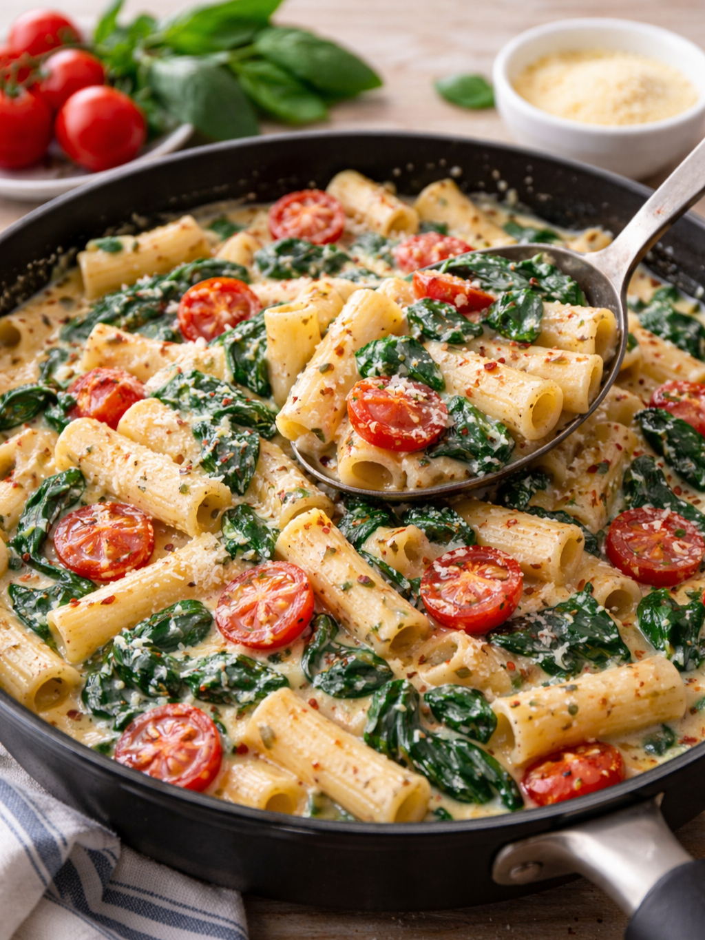 Macarrones con espinacas y queso: la receta que conseguirá que tus hijos coman verdura