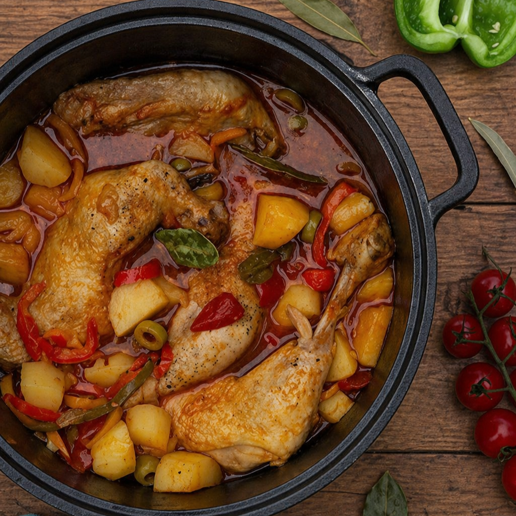 Pollo a la vizcaina