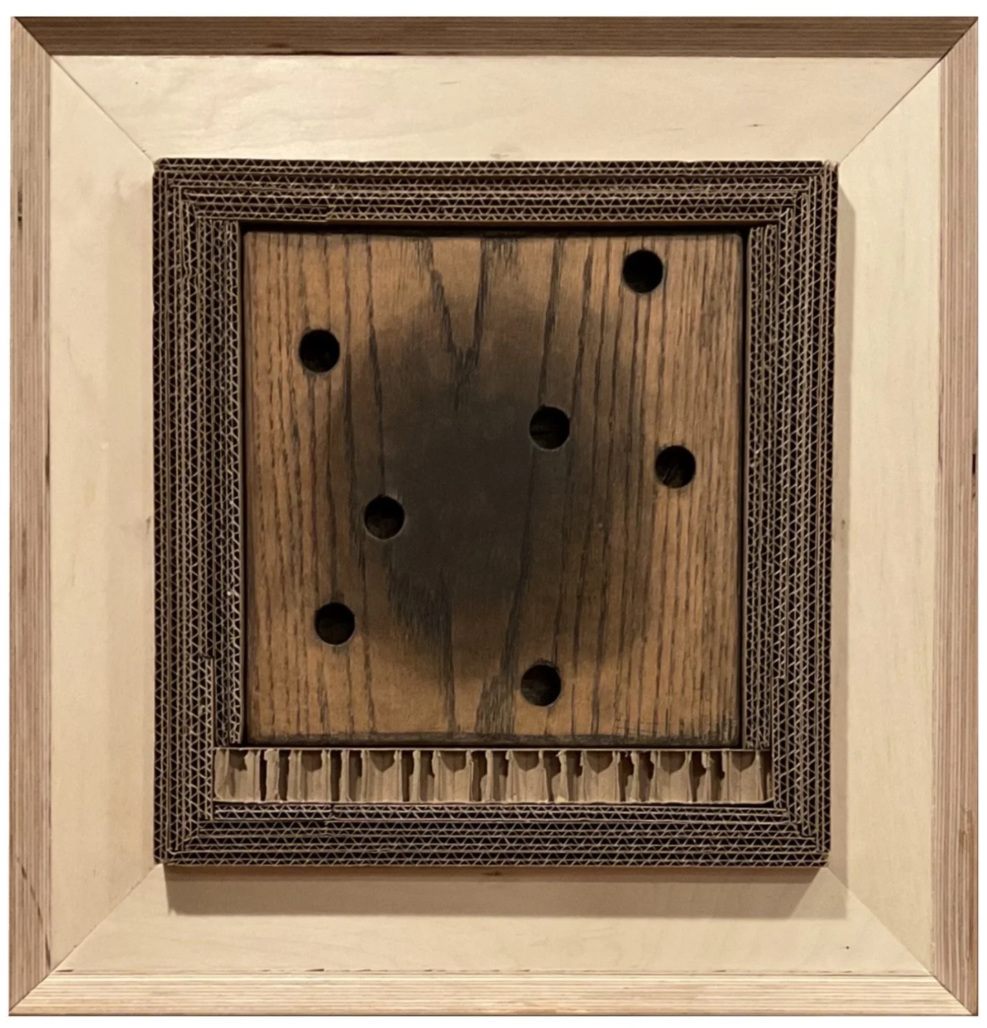 BLOCK PRINT HEARTH 2024
Wood, Cardboard
18”x18”