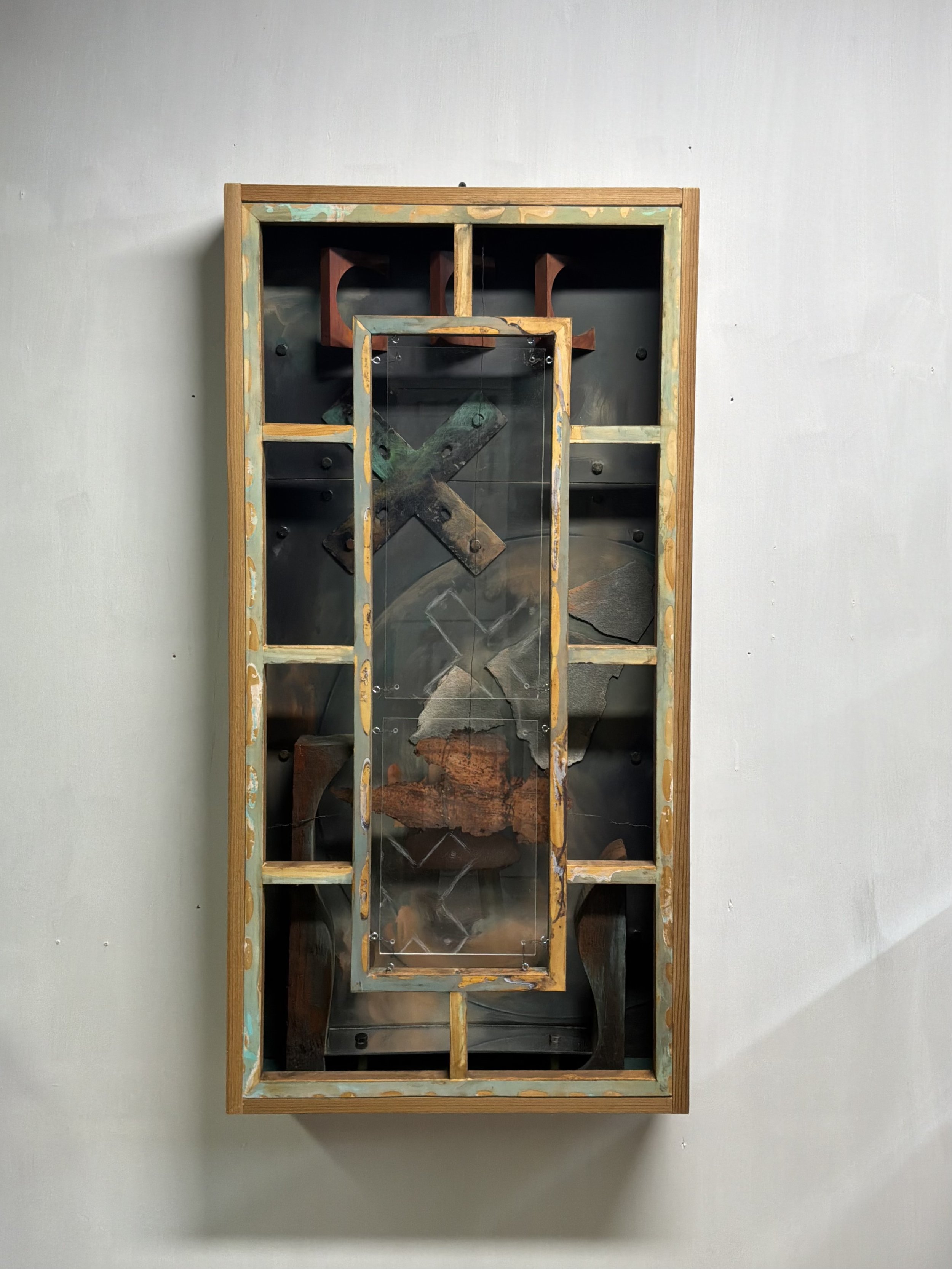 DISSOLUTION OF TIME 2026
Wood, Oil, Stone, Steel, Plexiglass
19”x29”x3.5