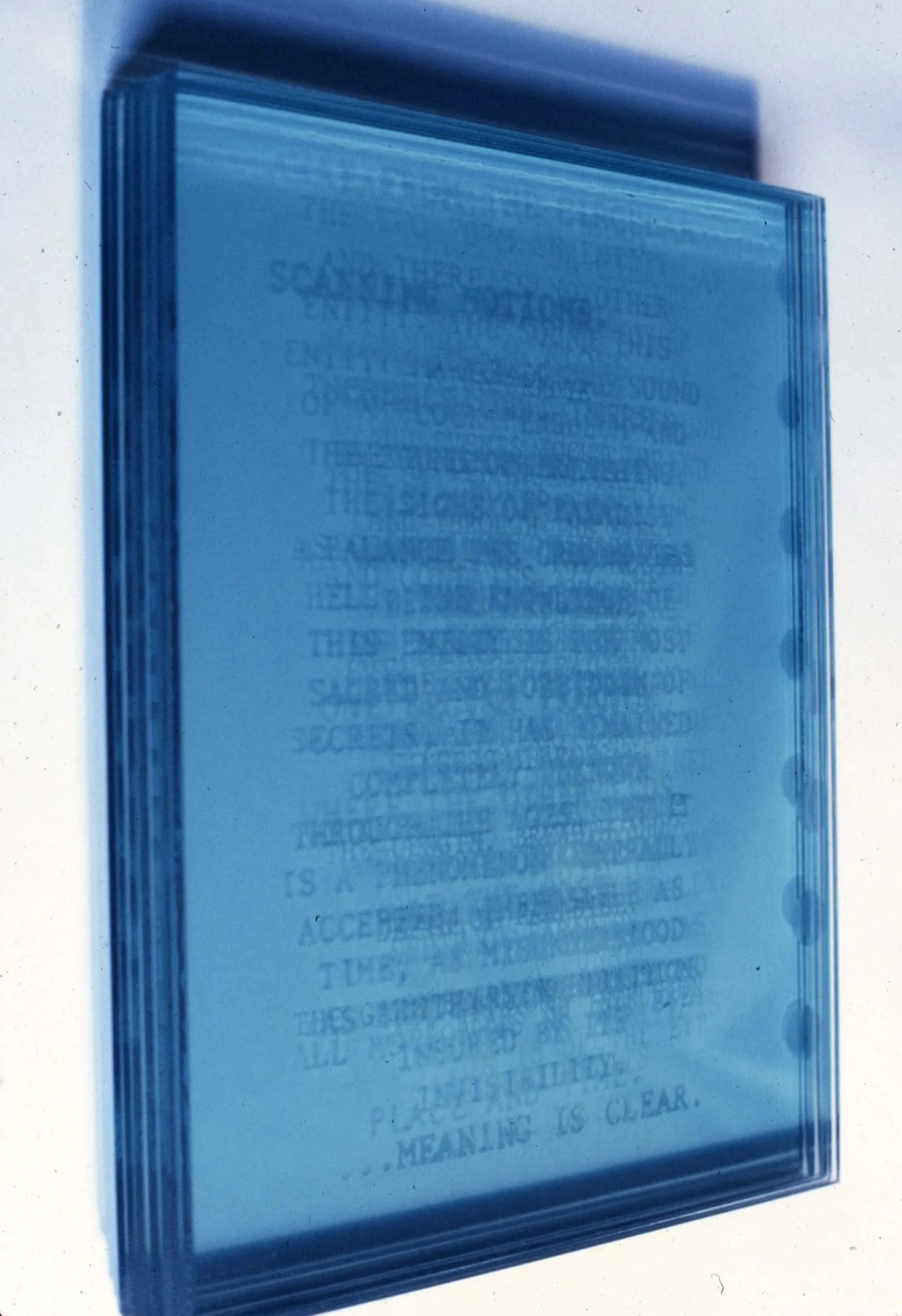 GLASS BOOK 1979
Etched Glass
11"x14"