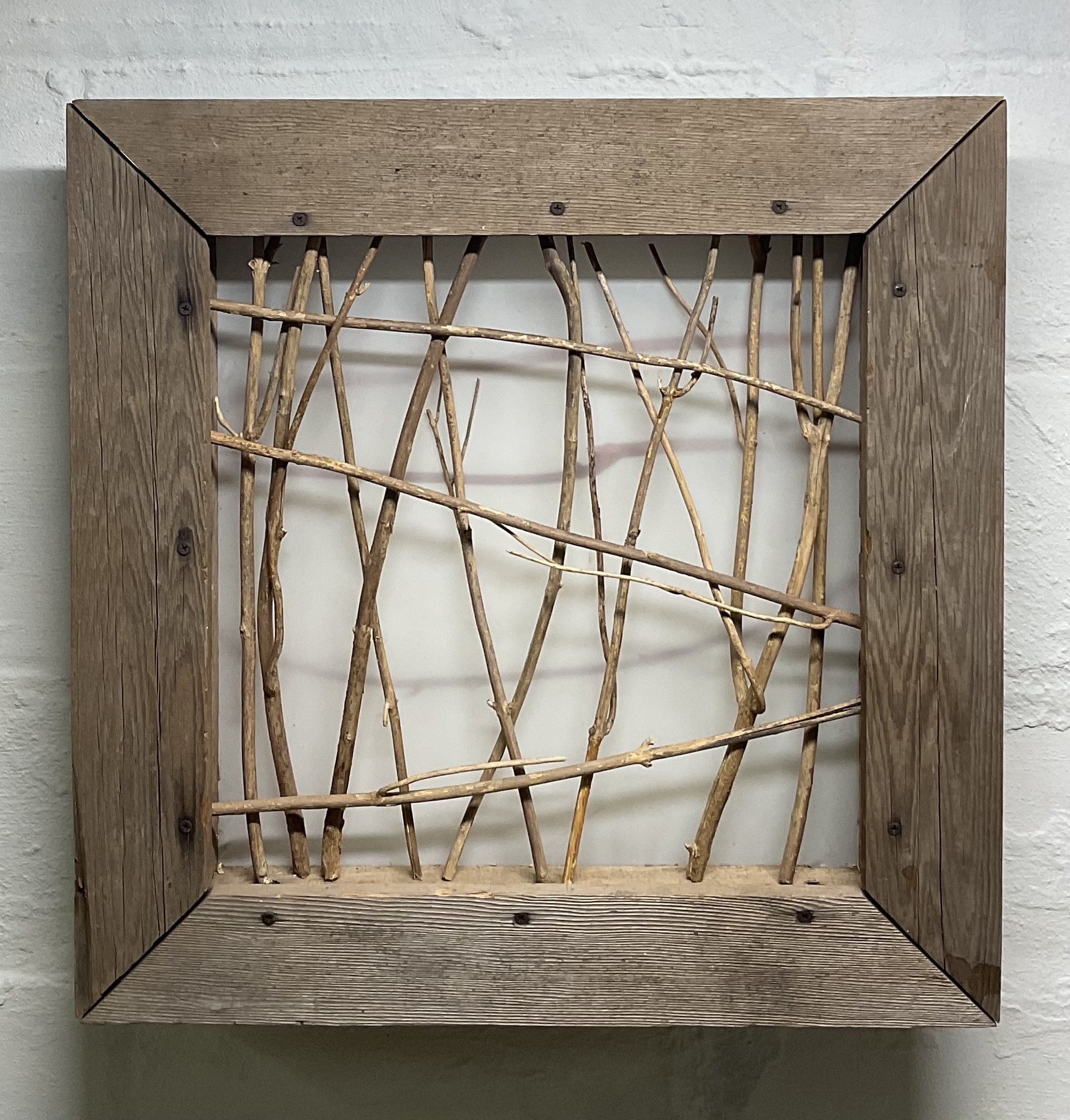 TROUT TRAP 2024
Scrap Wood, Twigs, Screen Fabric
24"x24"x4"