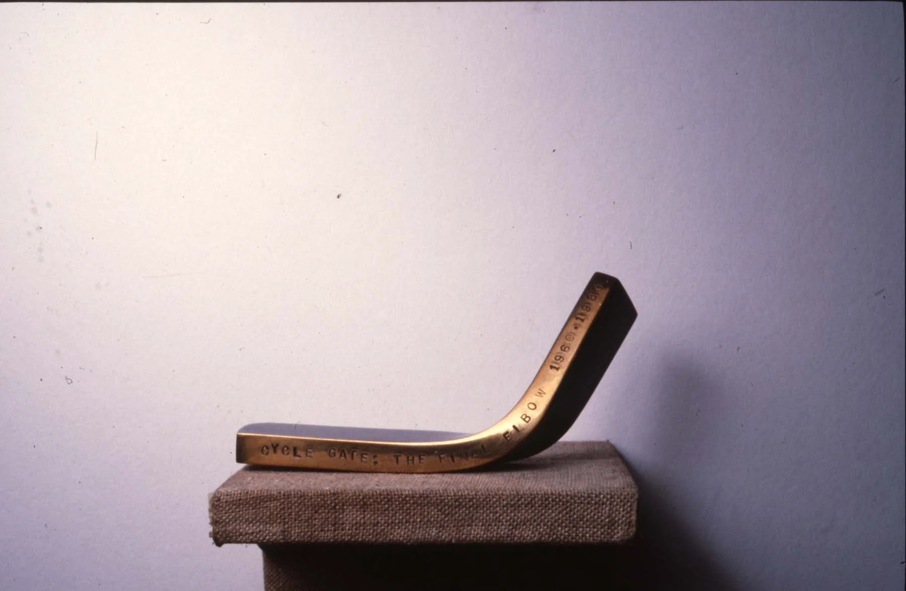 FINAL ELBOW 1960-1980, 1980
Brass 
3"x.5"