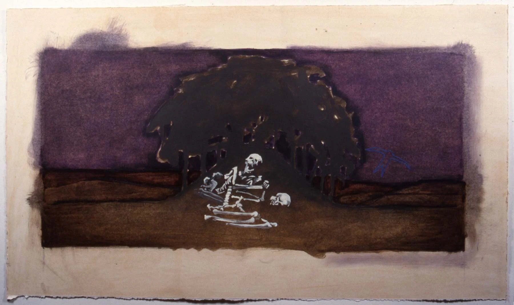 MOUND PEOPLE 1980
Oil on Paper
20"x12"
