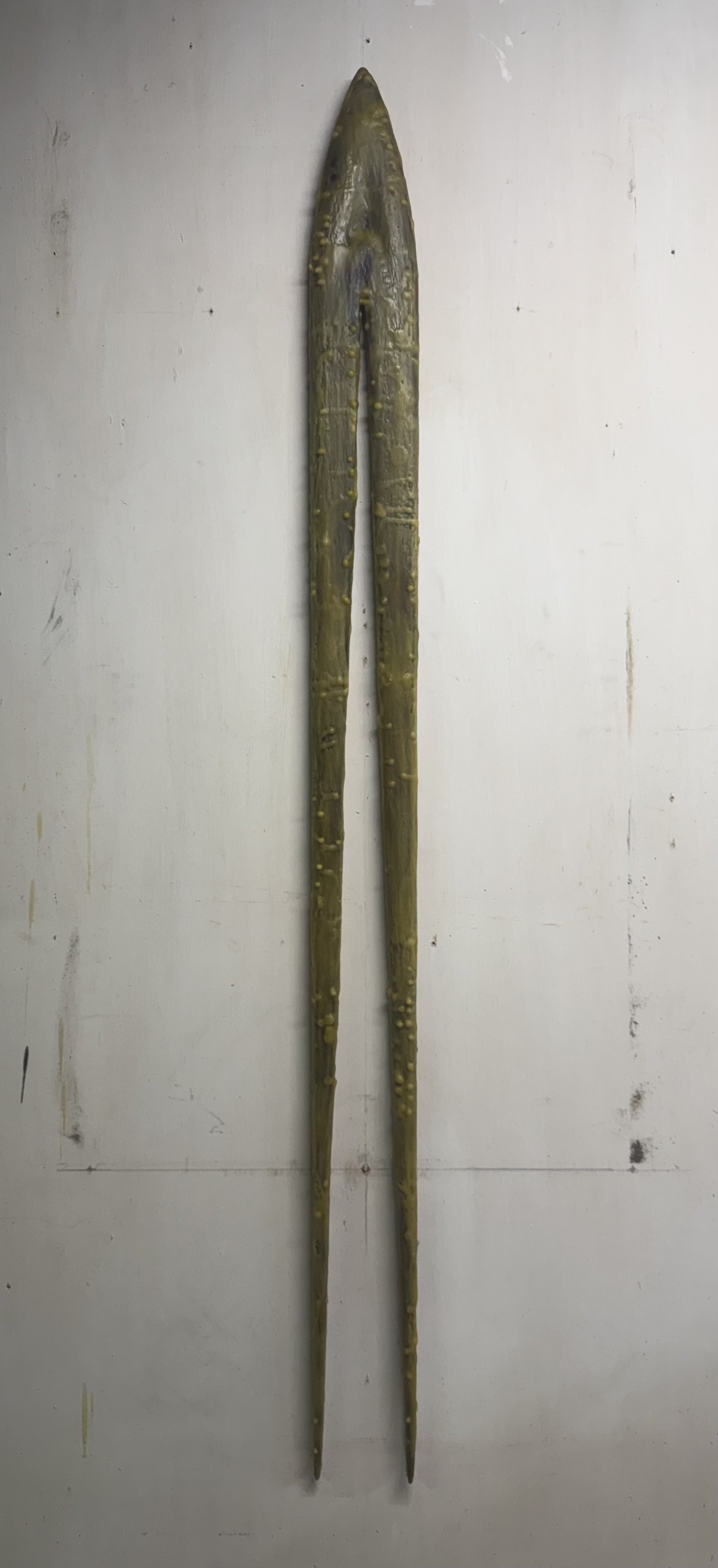 UNTITLED 2026
Burnt Wood, Beeswax
3.5”x46”x1”
