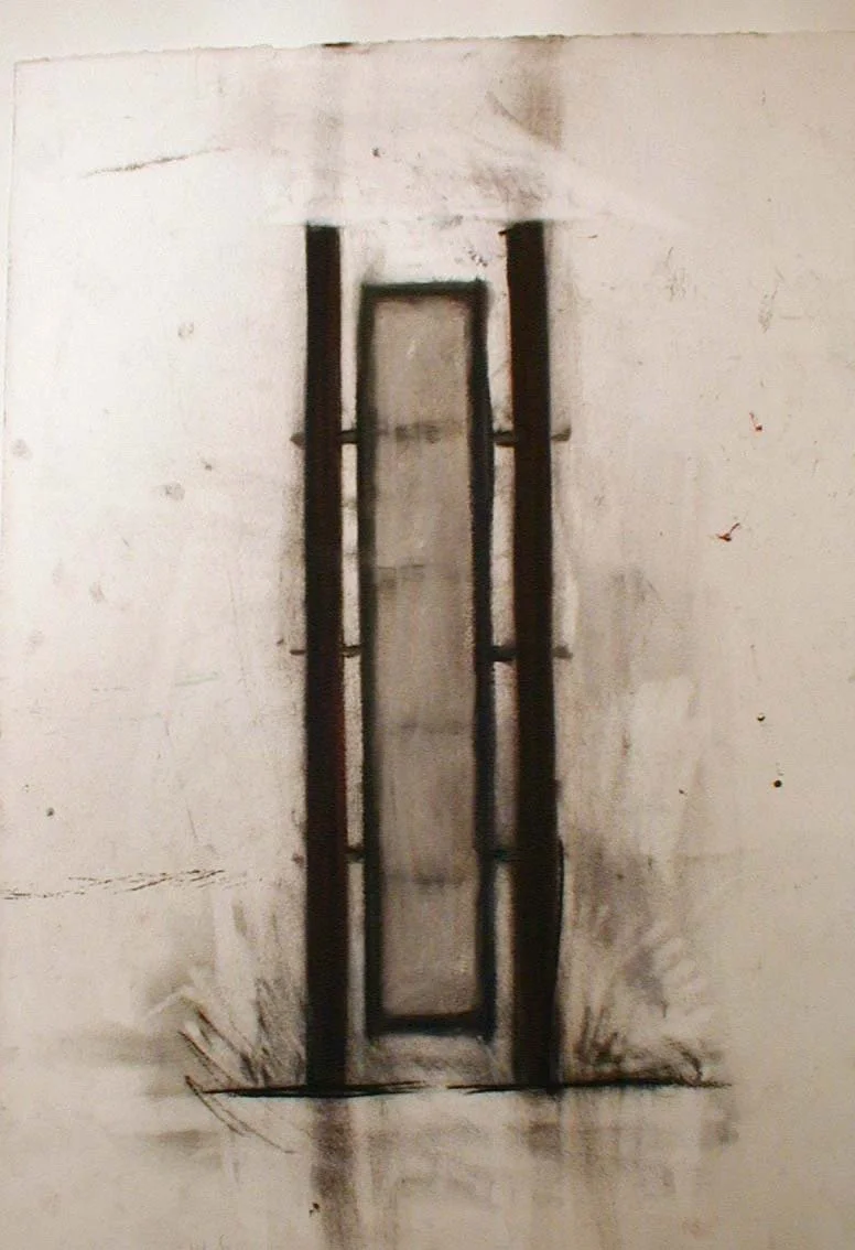 SCREEN SCULPTURE Sketch 1986
Charcoal on Paper
16”x24”