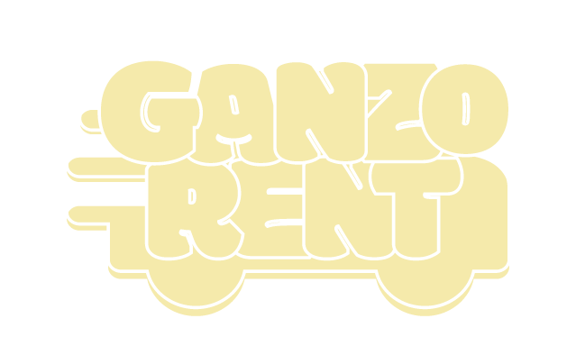 Logo con testo 3D giallo scritto 'GANTZ REACT' su sfondo nero.