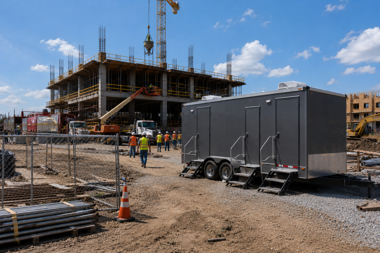 Mobile Restroom Trailer Delivery & Setup