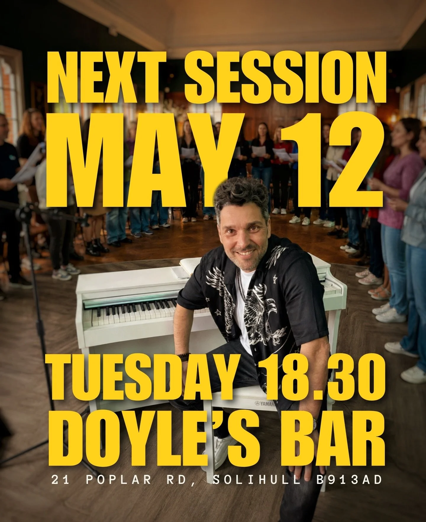 After the atmosphere we had last week, I cannot wait for this one.

This Tuesday we&rsquo;re taking on AFRICA by Toto and what a tune this is. I&rsquo;ve been working on the arrangement and it&rsquo;s already sounding ridiculously fun. Big harmonies,