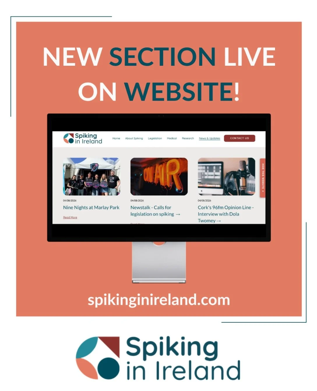 We have updated our website to include a bank of  articles on spiking, the interviews we&rsquo;ve done, and updates on what we&rsquo;ve been up to! Be sure to check it out 🫶🏻