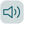 Icon of a speaker with sound waves indicating audio or sound.