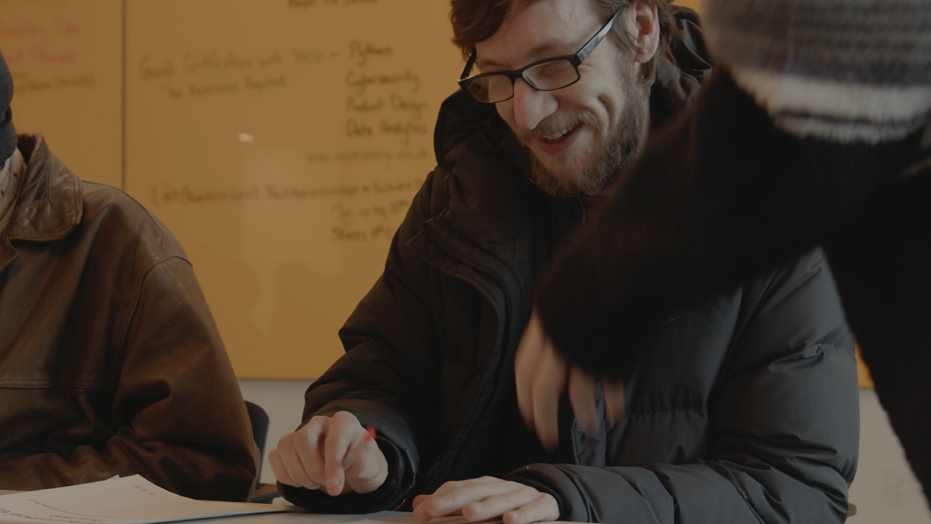 Trainee practicing forklift manoeuvres in London training centre