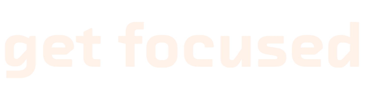 GET FOCUSED