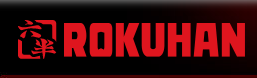 Rokuhan logo with red text and black background.