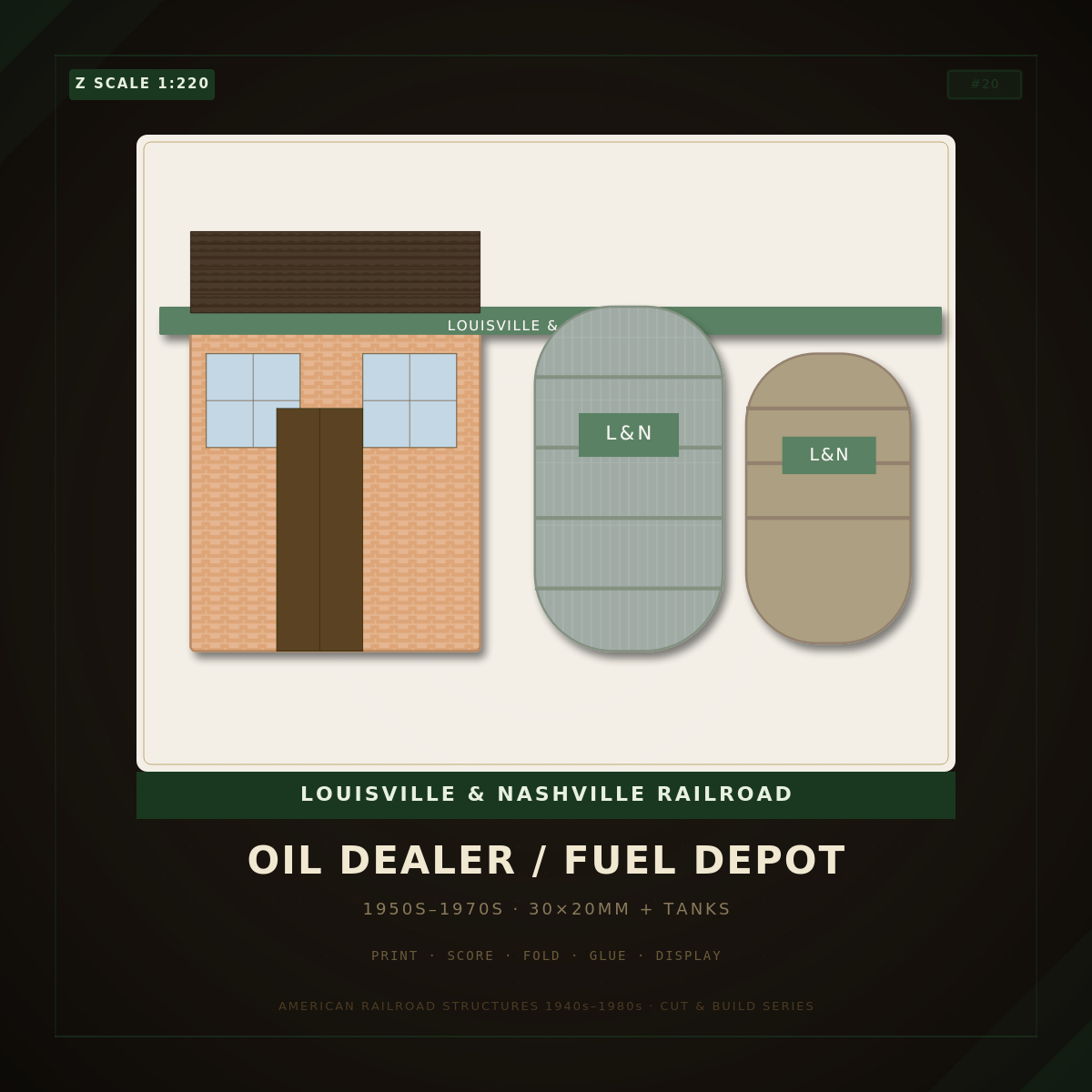 Z Scale: L&N Oil Dealer/Fuel Depot