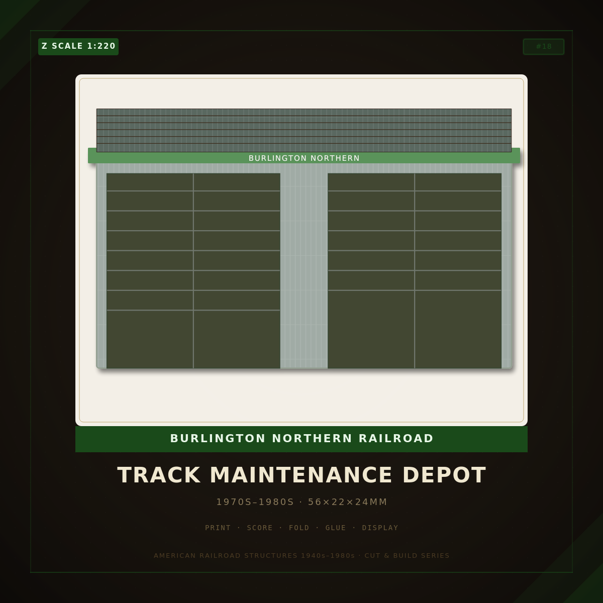 Z Scale: BN Maintenance Depot
