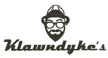Logo for Klawhoph's, featuring stylized text with a graphic of a man's face wearing a hat and glasses.
