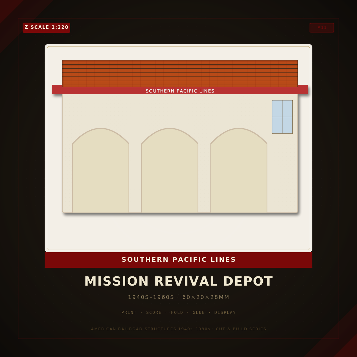 Z Scale: SP Mission Revival Depot