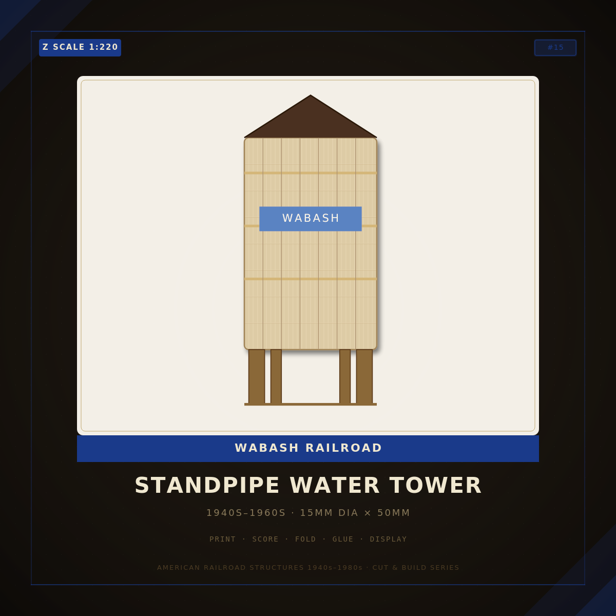 Z Scale: Wabash Water Tower