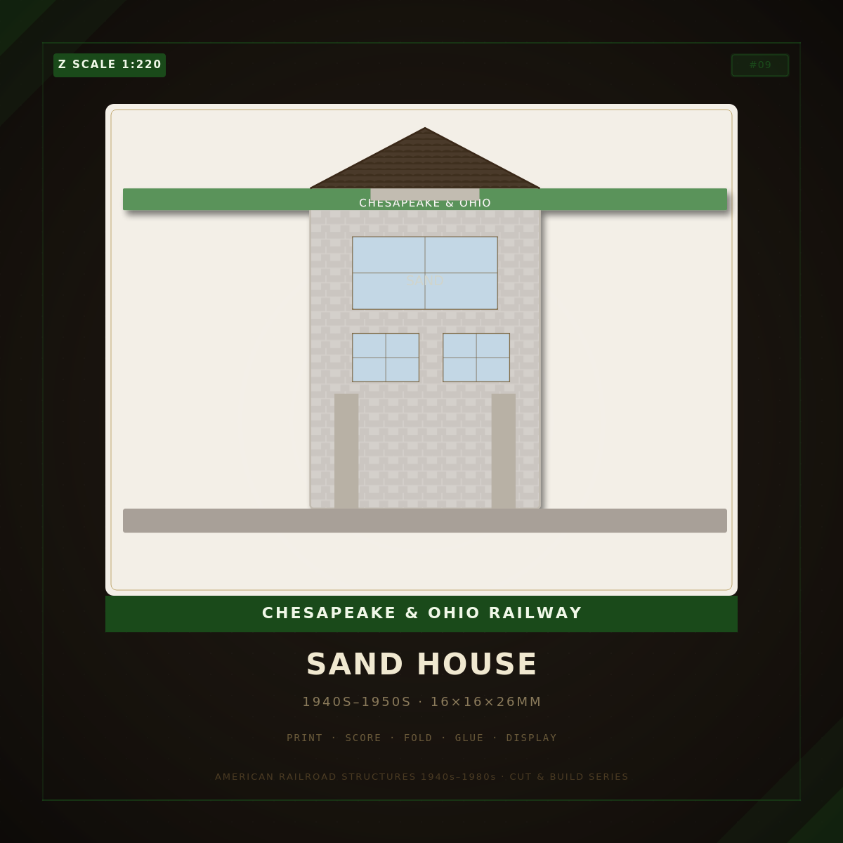 Z Scale: C&O Sandhouse